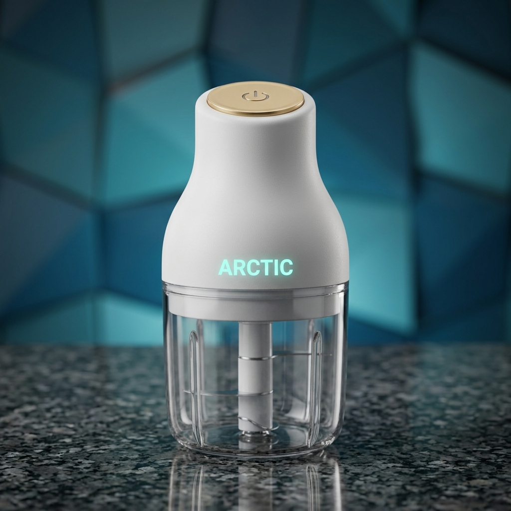Premium Mini Electric Garlic & Vegetable Chopper - 250ml (One-Touch Operation)