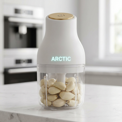 Premium Mini Electric Garlic & Vegetable Chopper - 250ml (One-Touch Operation)