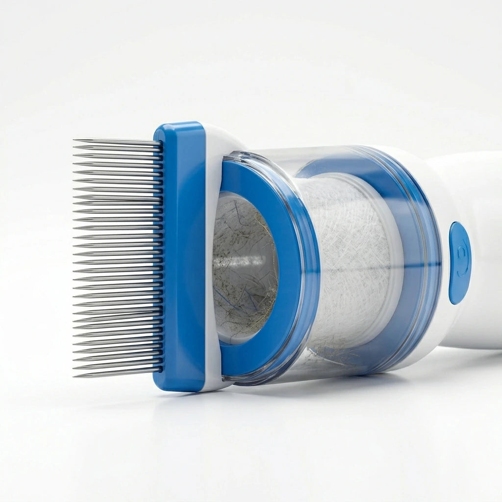 V-Comb Anti-Lice Electric Vacuum: Professional Chemical-Free, Painless, and Effective Head Lice & Egg Removal System