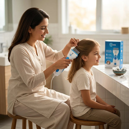 V-Comb Anti-Lice Electric Vacuum: Professional Chemical-Free, Painless, and Effective Head Lice & Egg Removal System
